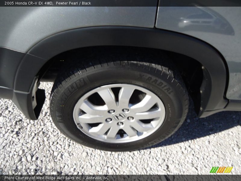 Pewter Pearl / Black 2005 Honda CR-V EX 4WD