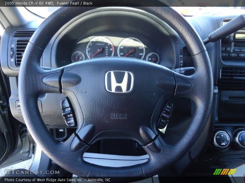 Pewter Pearl / Black 2005 Honda CR-V EX 4WD
