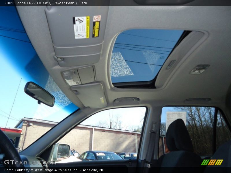 Pewter Pearl / Black 2005 Honda CR-V EX 4WD