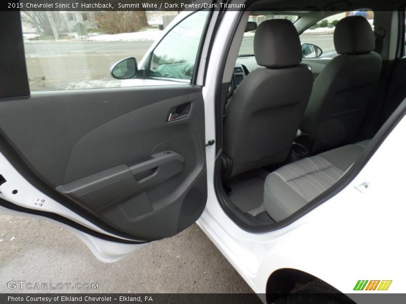 Summit White / Dark Pewter/Dark Titanium 2015 Chevrolet Sonic LT Hatchback
