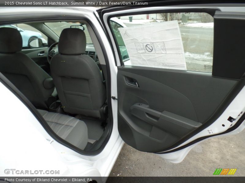 Summit White / Dark Pewter/Dark Titanium 2015 Chevrolet Sonic LT Hatchback