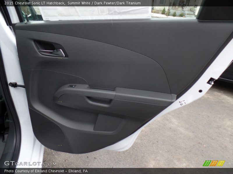 Summit White / Dark Pewter/Dark Titanium 2015 Chevrolet Sonic LT Hatchback
