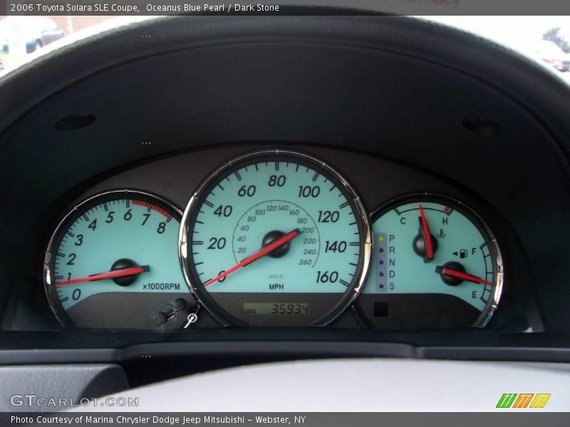 Oceanus Blue Pearl / Dark Stone 2006 Toyota Solara SLE Coupe