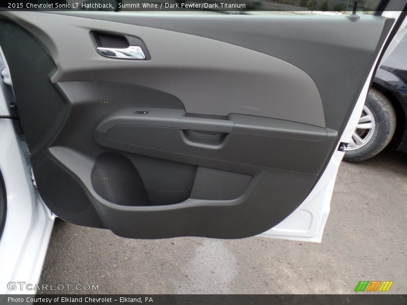 Summit White / Dark Pewter/Dark Titanium 2015 Chevrolet Sonic LT Hatchback