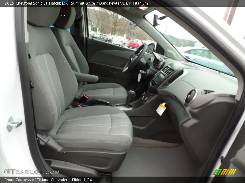 Summit White / Dark Pewter/Dark Titanium 2015 Chevrolet Sonic LT Hatchback