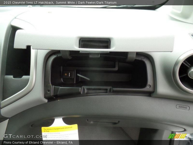 Summit White / Dark Pewter/Dark Titanium 2015 Chevrolet Sonic LT Hatchback