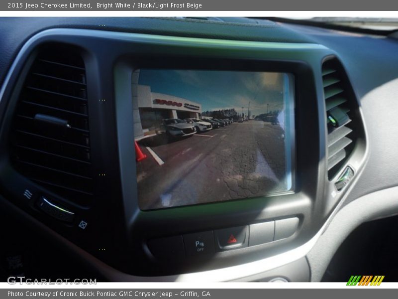 Bright White / Black/Light Frost Beige 2015 Jeep Cherokee Limited