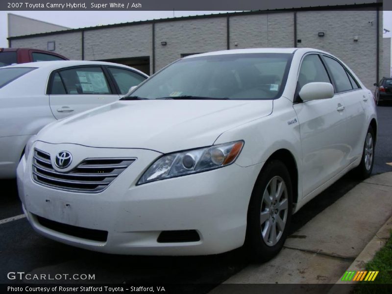 Super White / Ash 2007 Toyota Camry Hybrid