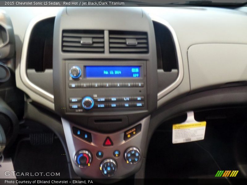 Red Hot / Jet Black/Dark Titanium 2015 Chevrolet Sonic LS Sedan