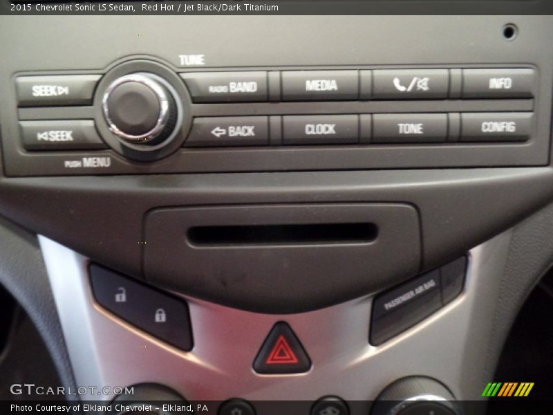 Red Hot / Jet Black/Dark Titanium 2015 Chevrolet Sonic LS Sedan
