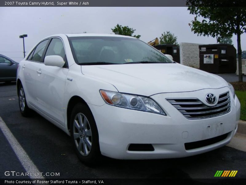 Super White / Ash 2007 Toyota Camry Hybrid