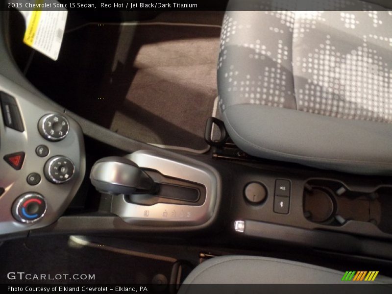 Red Hot / Jet Black/Dark Titanium 2015 Chevrolet Sonic LS Sedan