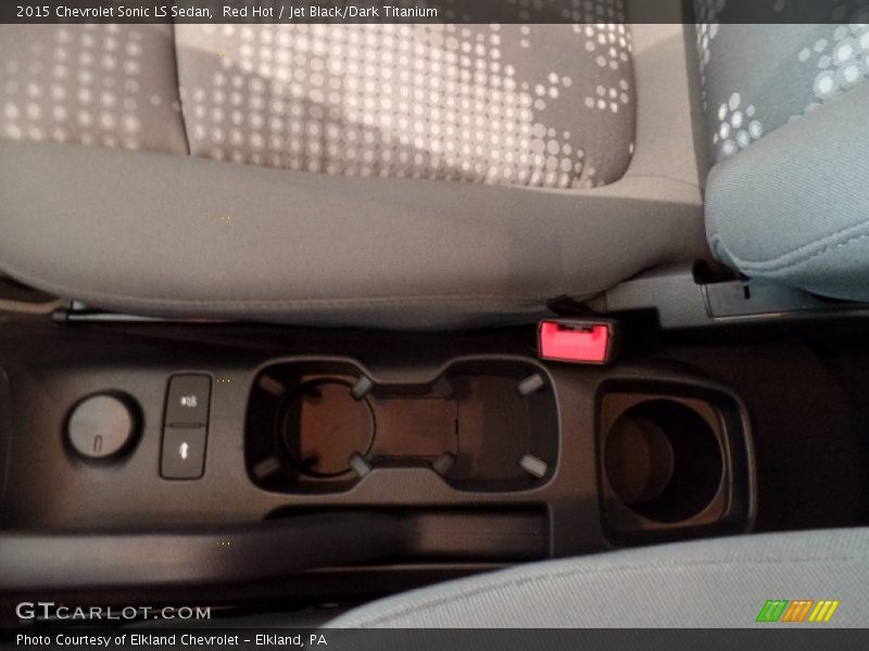 Red Hot / Jet Black/Dark Titanium 2015 Chevrolet Sonic LS Sedan
