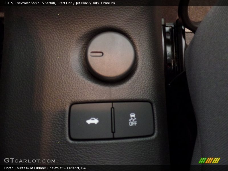Red Hot / Jet Black/Dark Titanium 2015 Chevrolet Sonic LS Sedan
