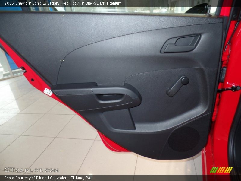 Red Hot / Jet Black/Dark Titanium 2015 Chevrolet Sonic LS Sedan