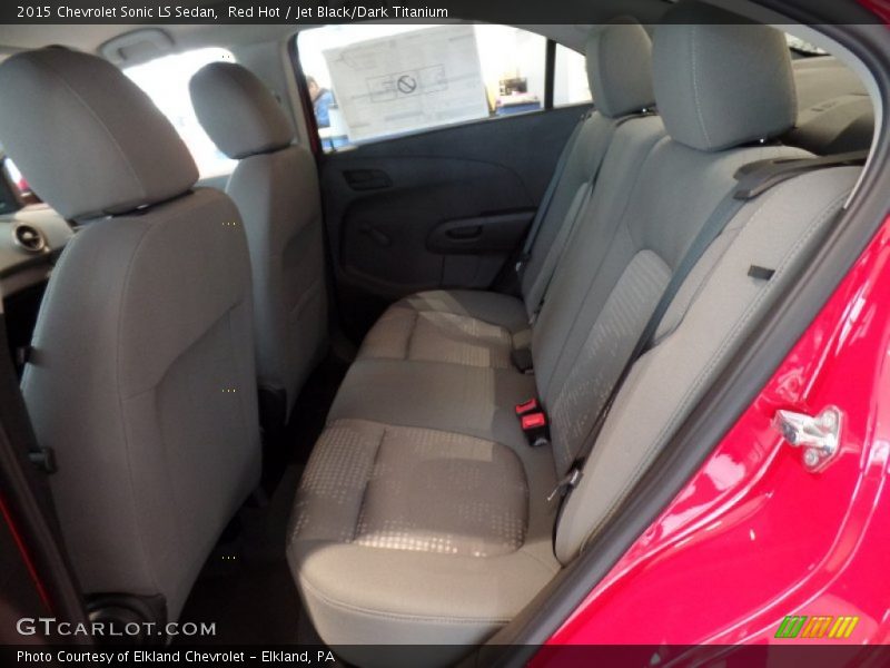 Red Hot / Jet Black/Dark Titanium 2015 Chevrolet Sonic LS Sedan