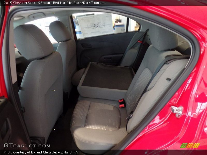 Red Hot / Jet Black/Dark Titanium 2015 Chevrolet Sonic LS Sedan