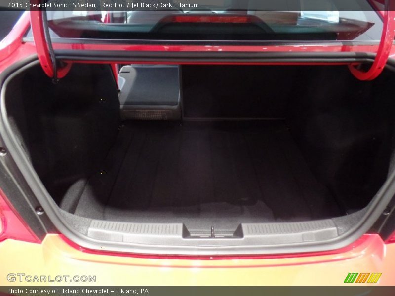 Red Hot / Jet Black/Dark Titanium 2015 Chevrolet Sonic LS Sedan