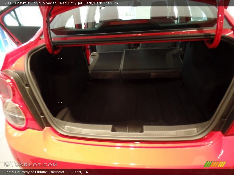 Red Hot / Jet Black/Dark Titanium 2015 Chevrolet Sonic LS Sedan