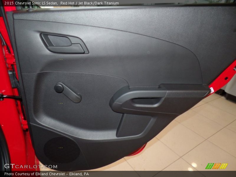 Red Hot / Jet Black/Dark Titanium 2015 Chevrolet Sonic LS Sedan