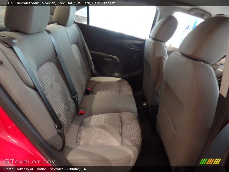 Red Hot / Jet Black/Dark Titanium 2015 Chevrolet Sonic LS Sedan