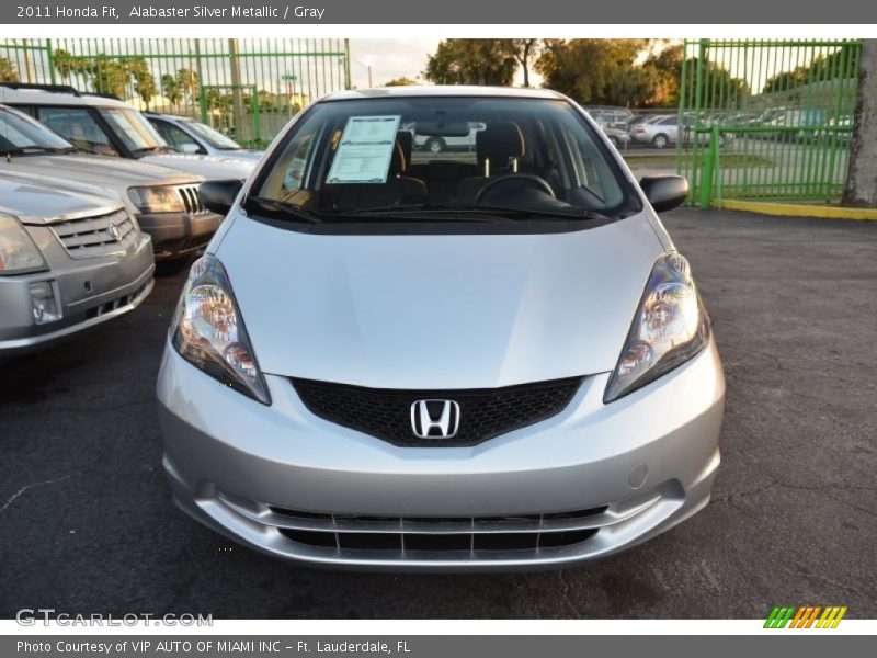 Alabaster Silver Metallic / Gray 2011 Honda Fit