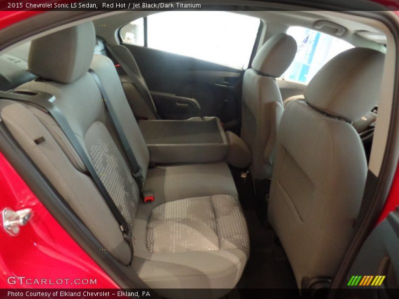 Red Hot / Jet Black/Dark Titanium 2015 Chevrolet Sonic LS Sedan