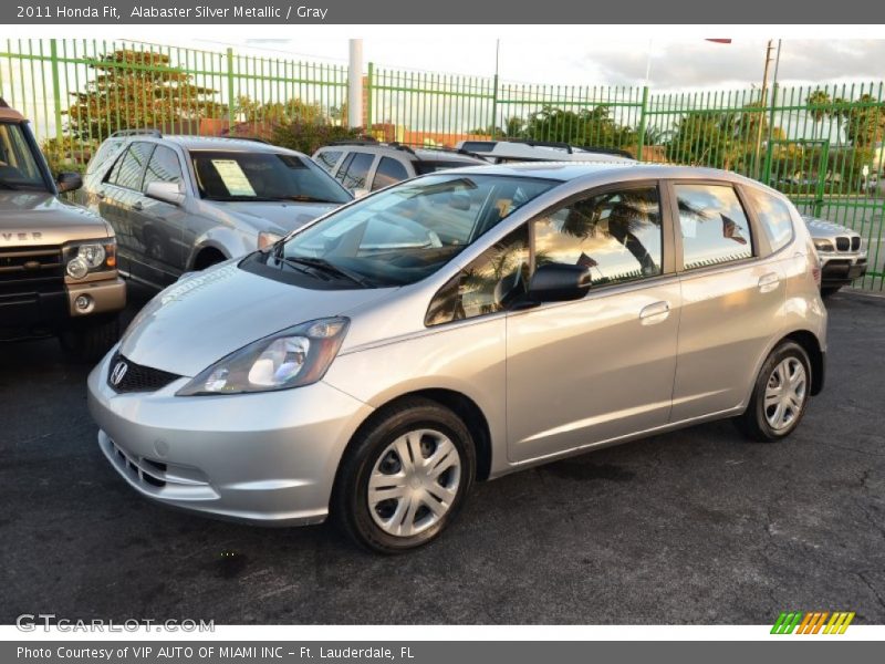 Alabaster Silver Metallic / Gray 2011 Honda Fit