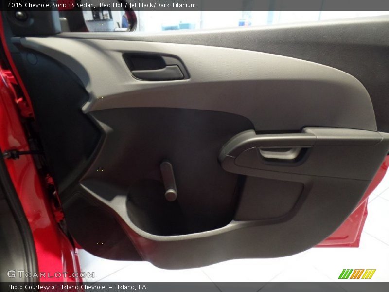 Red Hot / Jet Black/Dark Titanium 2015 Chevrolet Sonic LS Sedan