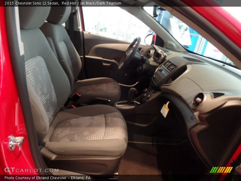 Red Hot / Jet Black/Dark Titanium 2015 Chevrolet Sonic LS Sedan