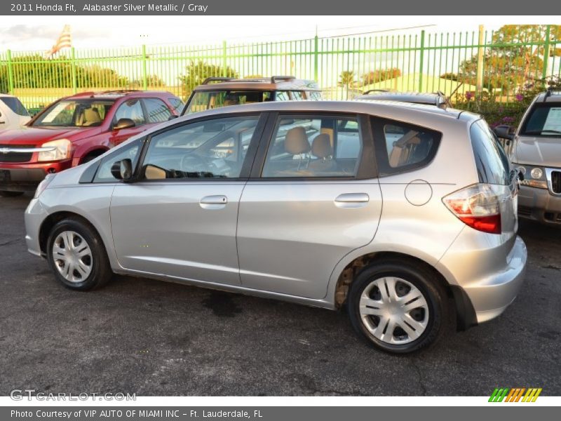 Alabaster Silver Metallic / Gray 2011 Honda Fit