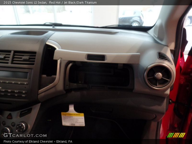 Red Hot / Jet Black/Dark Titanium 2015 Chevrolet Sonic LS Sedan