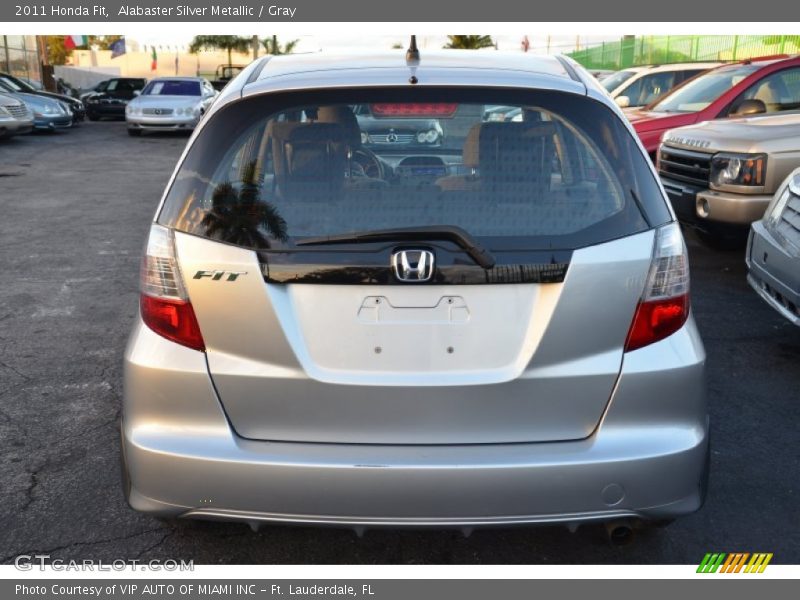 Alabaster Silver Metallic / Gray 2011 Honda Fit