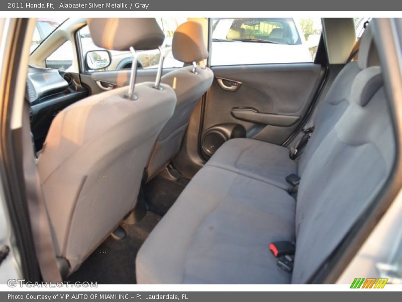 Alabaster Silver Metallic / Gray 2011 Honda Fit