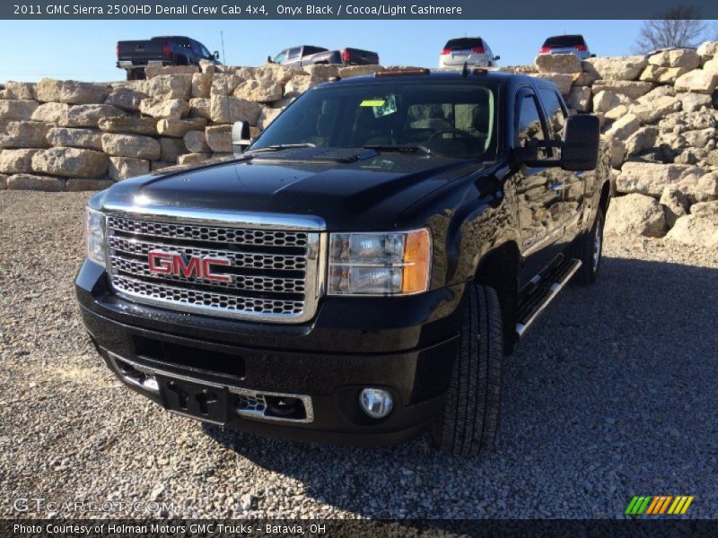 Onyx Black / Cocoa/Light Cashmere 2011 GMC Sierra 2500HD Denali Crew Cab 4x4