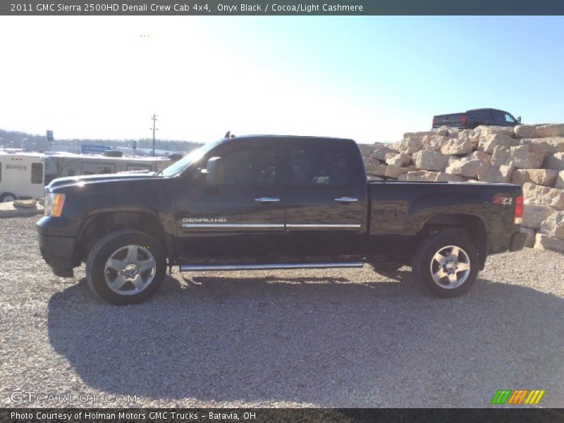 Onyx Black / Cocoa/Light Cashmere 2011 GMC Sierra 2500HD Denali Crew Cab 4x4