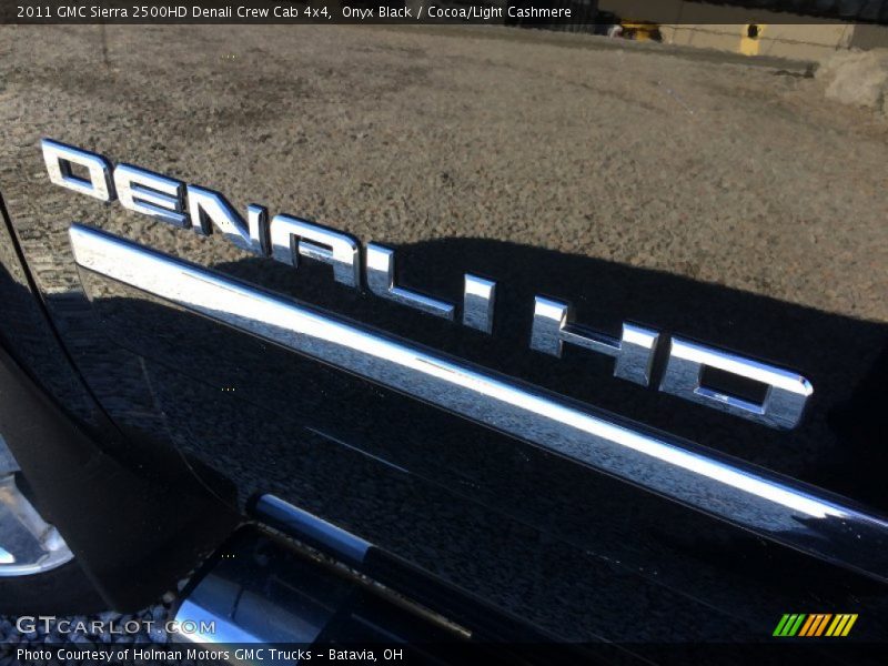 Onyx Black / Cocoa/Light Cashmere 2011 GMC Sierra 2500HD Denali Crew Cab 4x4