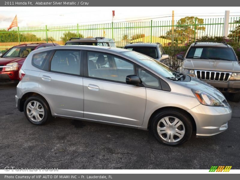 Alabaster Silver Metallic / Gray 2011 Honda Fit