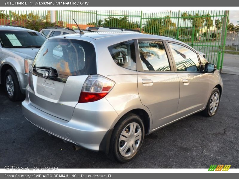 Alabaster Silver Metallic / Gray 2011 Honda Fit
