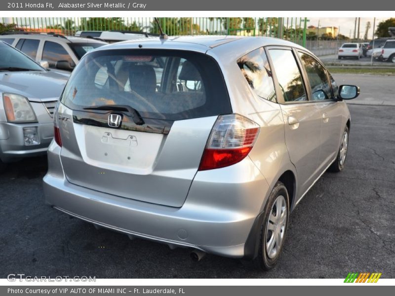 Alabaster Silver Metallic / Gray 2011 Honda Fit