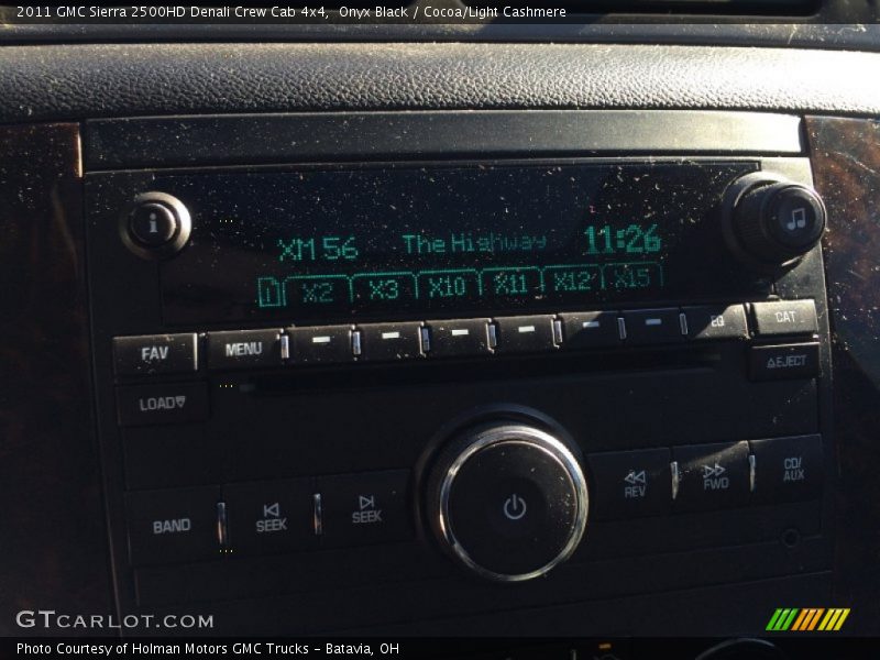 Onyx Black / Cocoa/Light Cashmere 2011 GMC Sierra 2500HD Denali Crew Cab 4x4
