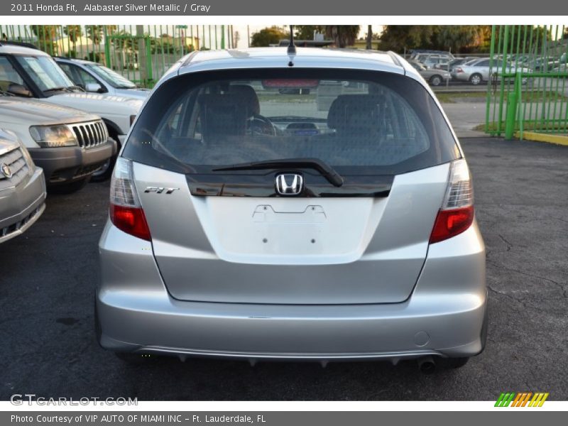 Alabaster Silver Metallic / Gray 2011 Honda Fit