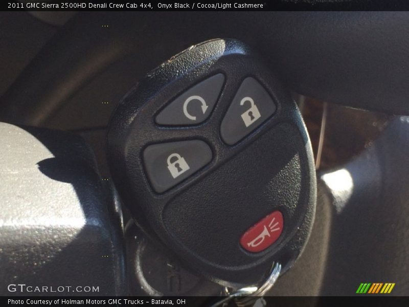 Onyx Black / Cocoa/Light Cashmere 2011 GMC Sierra 2500HD Denali Crew Cab 4x4