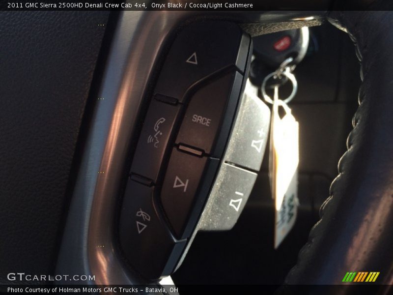 Onyx Black / Cocoa/Light Cashmere 2011 GMC Sierra 2500HD Denali Crew Cab 4x4