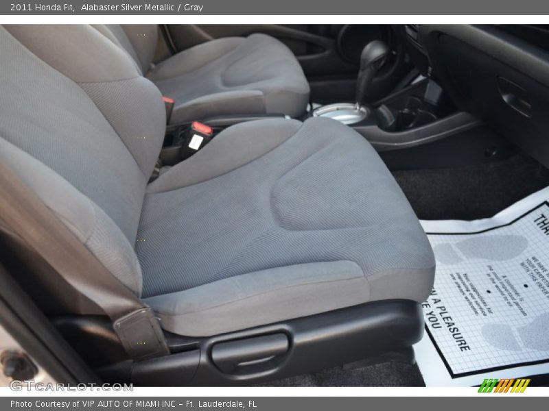 Alabaster Silver Metallic / Gray 2011 Honda Fit