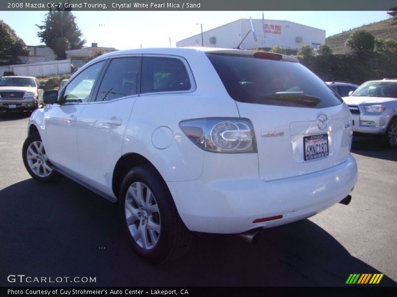 Crystal White Pearl Mica / Sand 2008 Mazda CX-7 Grand Touring