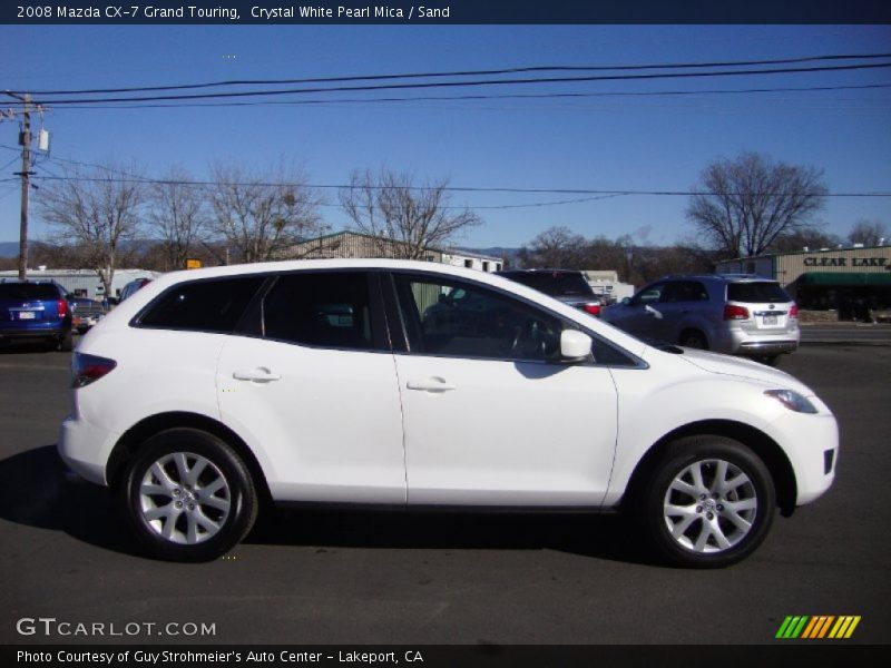 Crystal White Pearl Mica / Sand 2008 Mazda CX-7 Grand Touring