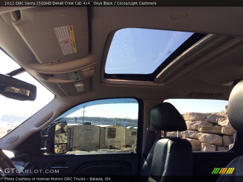 Onyx Black / Cocoa/Light Cashmere 2011 GMC Sierra 2500HD Denali Crew Cab 4x4