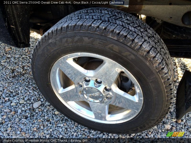 Onyx Black / Cocoa/Light Cashmere 2011 GMC Sierra 2500HD Denali Crew Cab 4x4