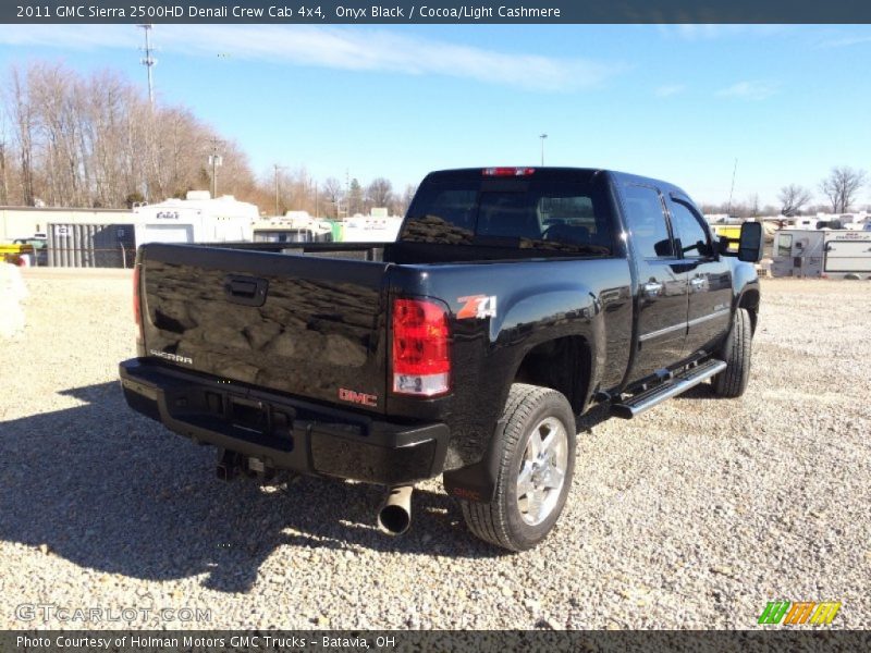 Onyx Black / Cocoa/Light Cashmere 2011 GMC Sierra 2500HD Denali Crew Cab 4x4